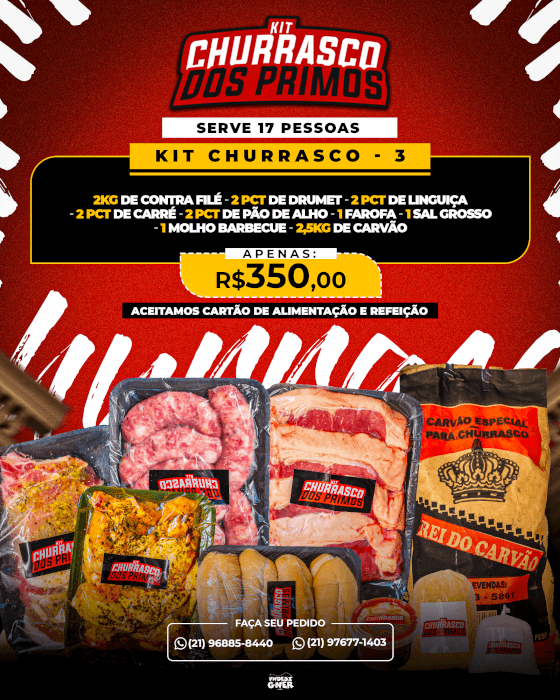 Kit 3 (SERVE 17 PESSOAS)